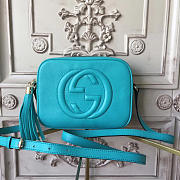 Gucci Soho Disco 21 Leather Bag Blue Z2608 - 1