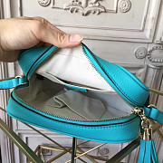Gucci Soho Disco 21 Leather Bag Blue Z2608 - 2
