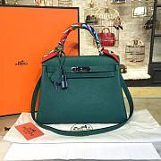 Hermès Kelly Epsom 28 Green Mallard/Silver BagsAll Z2701 - 1