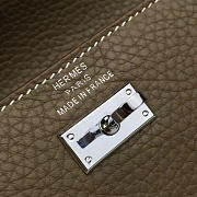 Hermès Kelly Clutch Epsom 20 Elephant/Silver BagsAll  - 2