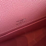 Hermès Kelly Pochette Epsom 22 Pink/Silver BagsAll Z2825 - 6