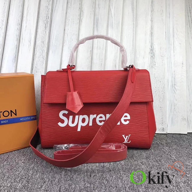 Louis Vuitton Supreme Handbag Red M41388 3016 32cm - 1