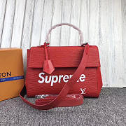 Louis Vuitton Supreme Handbag Red M41388 3016 32cm - 1