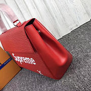 Louis Vuitton Supreme Handbag Red M41388 3016 32cm - 5