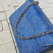 Louis Vuitton TWIST BLUE DENIM MM 23cm  - 3