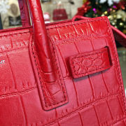 YSL Sac De Jour 21.5 Crocodile Embossed Leather Red BagsAll 4920 - 6