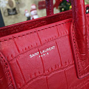 YSL Sac De Jour 21.5 Crocodile Embossed Leather Red BagsAll 4920 - 5