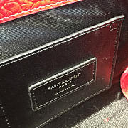 YSL Sac De Jour 21.5 Crocodile Embossed Leather Red BagsAll 4920 - 3