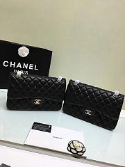 Chanel Jumbo Classic Flap Black Lambskin Silver/Gold 30cm - 6