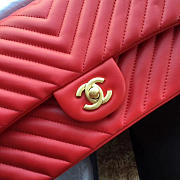 Chanel Classic Handbag Red 25cm - 6