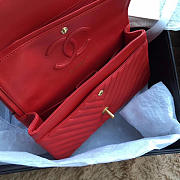 Chanel Classic Handbag Red 25cm - 4