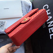 Chanel Classic Handbag Red 25cm - 2