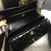 CC Oil Wax Leather Perfect Edge Bag Gold Black A14041 VS06794 26.5cm - 6