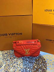 LOUIS VUITTON NEW WAVE CHAIN BAG MM  RED M51943 25cm - 3