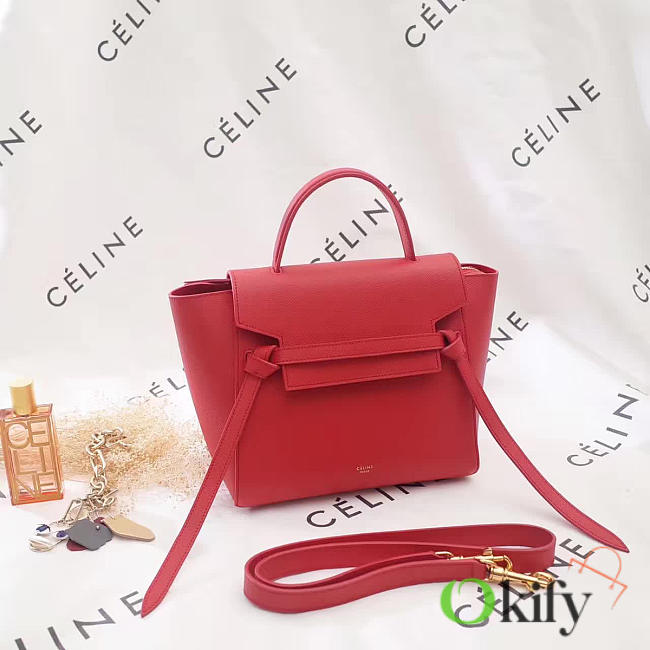BagsAll Celine Leather Belt Bag Z1175 24cm  - 1