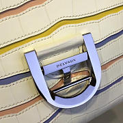 bagsAll Delvaux MM Brillant Satchel Crocodile Embossed  Leather White 1465 - 4
