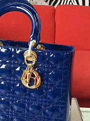 bagsAll Lady Dior Large 32 Navy Blue Shiny 1594 - 6