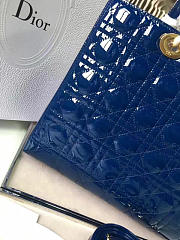 bagsAll Lady Dior Large 32 Navy Blue Shiny 1594 - 5