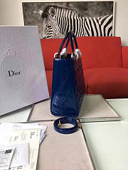 bagsAll Lady Dior Large 32 Navy Blue Shiny 1594 - 3