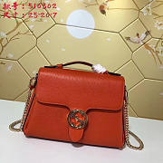 Gucci GG Flap Shoulder Bag On Chain Orange BagsAll 5103032 - 1