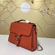 Gucci GG Flap Shoulder Bag On Chain Orange BagsAll 5103032 - 2