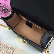 Gucci Padlock 20 Black Embossed Leather - 2