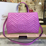 Gucci GG Marmont 35 Matelassé Purple Tote 2229 - 4