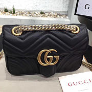Gucci GG Marmont 22 Matelassé Black Leather 2259 - 1