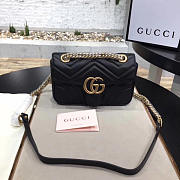 Gucci GG Marmont 22 Matelassé Black Leather 2259 - 2