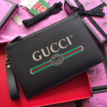 Gucci GG Leather Clutch Bag BagsAll Z05