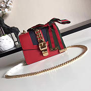 Gucci Sylvie Leather White Bag Z2341 19cm - 1