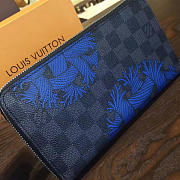 LOUIS VUITTON ZIPPY Wallet 21 Monogram Blue 3147 - 5