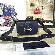 bagsAll Prada Cahier Leather Shoulder Bag Black 4270 - 1