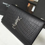 YSL Monogram Kate Crocodile Embossed Shiny Leather BagsAll 4752 - 3