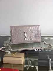YSL Monogram Kate In Shiny Crocodile-Embossed Leather BagsAll 5036 - 6