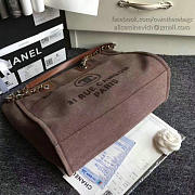 Chanel Canvas Shopping Bag Brown A66941 VS01172 34cm - 6