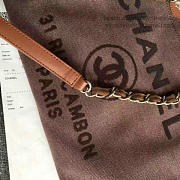 Chanel Canvas Shopping Bag Brown A66941 VS01172 34cm - 2