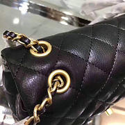 Chanel Calfskin Small Flap Bag Black A98256 20cm - 5