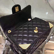 Chanel Calfskin Small Flap Bag Black A98256 20cm - 4