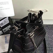 Okift CC Bucket Bag In Black Calfskin A93598 27x26x13cm - 5