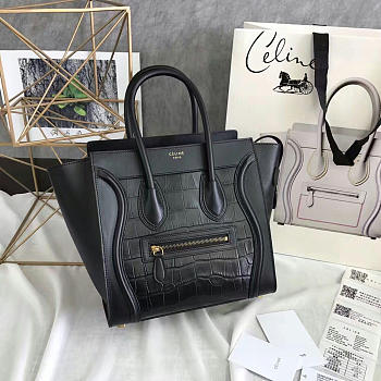 BagsAll Celine Leather Micro Luggage Z1046 26cm 