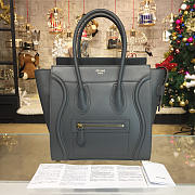 BagsAll Celine Leather Gray Micro Luggage Z1072 - 1