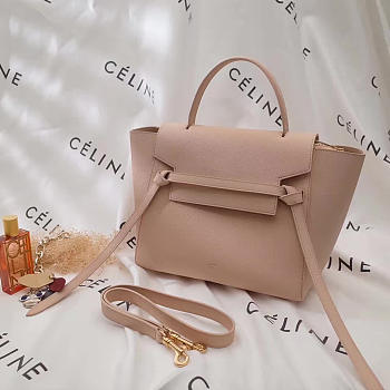 BagsAll Celine Belt Bag Pink Nude Calfskin Z1187 27cm 