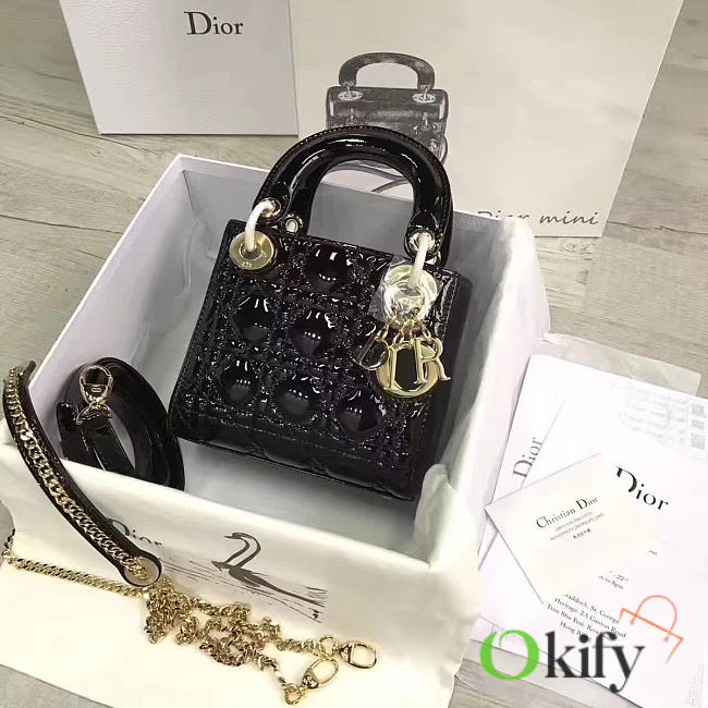 bagsAll Lady Dior mini black shiny 1545 - 1