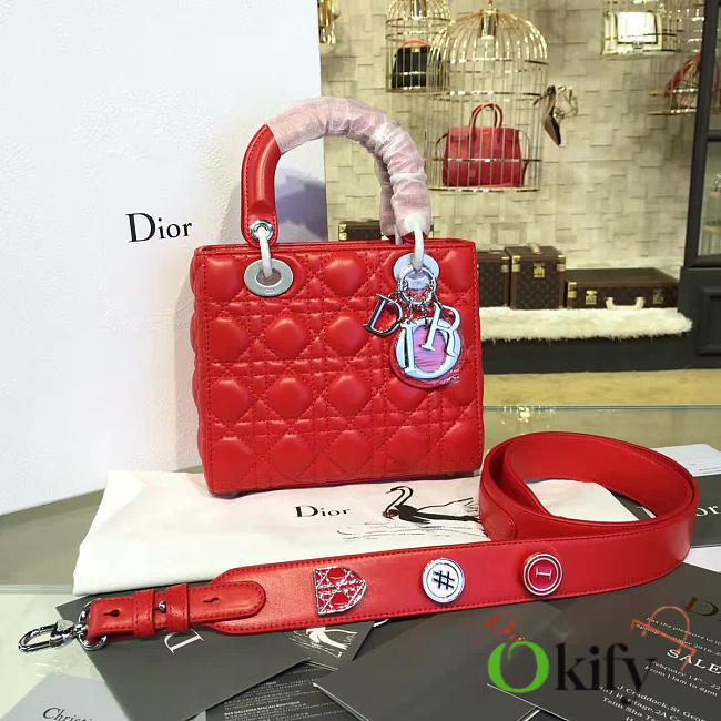 BagsAll Lady Dior 24 Red 1629 - 1