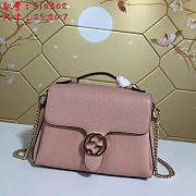 Gucci GG Flap Shoulder Bag On Chain Pink BagsAll 5103032 - 1