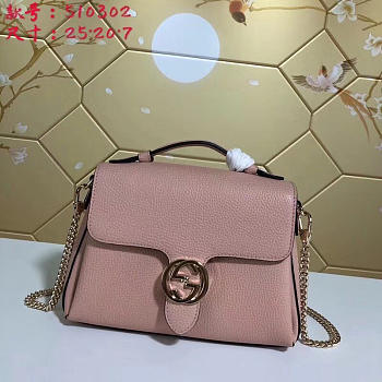 Gucci GG Flap Shoulder Bag On Chain Pink BagsAll 5103032