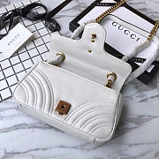 Gucci GG Marmont 22 Matelassé White Leather 2255 - 3