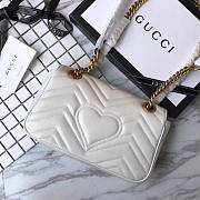 Gucci GG Marmont 22 Matelassé White Leather 2255 - 2