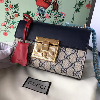 Gucci GG Leather 20 Padlock Ophidia 2394